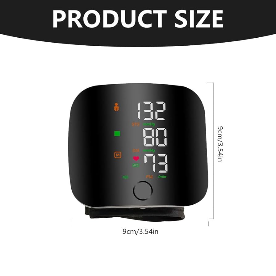 Wrist Blood Pressure Monitor, Portable Electric Blood Pressure