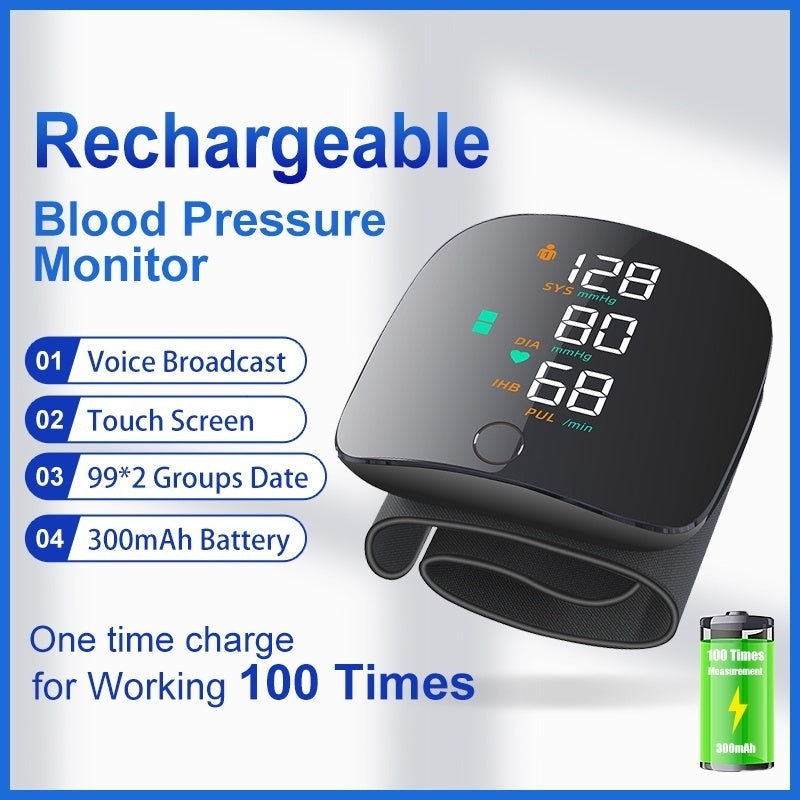 Wrist Blood Pressure Monitor, Portable Electric Blood Pressure